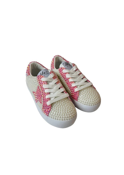 Lola + The Boys Footwear Star Diamonds and Pearls Sneakers