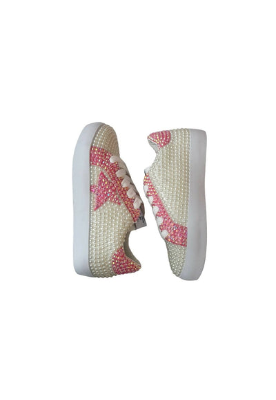 Lola + The Boys Footwear Star Diamonds and Pearls Sneakers