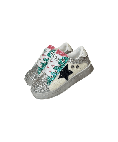 Lola & The Boys Footwear Star Girl Glitter Sneakers