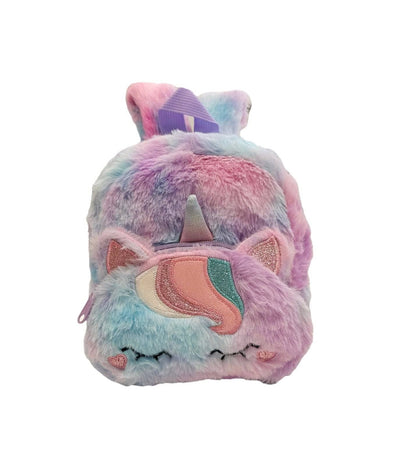 Lola + The Boys Purple Fuzzy Dreaming Unicorn Mini Backpack