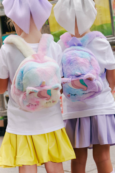 Lola + The Boys Fuzzy Dreaming Unicorn Mini Backpack