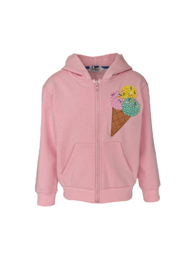 Lola + The Boys Girl Power Zip Hoodie