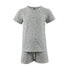 Lola + The Boys Grey Gemstone Short Set