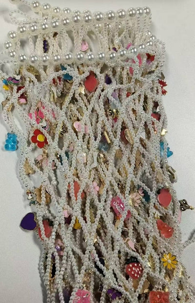 Lola + The Boys Hand Beaded Charm Cover Up