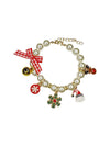 Lola + The Boys Cute Santa Pearl Chocker / 2/6 Holiday Pearl Chocker