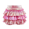 Lola + The Boys Hologram Ruffle Skort