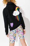 Lola + The Boys Hoodie Women's Good Vibes Rainbow Hoodie