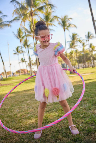 lola-spring Ice Cream Shimmer Tulle Dress