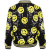 Lola + The Boys JACKET Don't Worry Be Happy Black Sequin Bomber