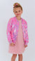 Pink Stars Sequin Bomber