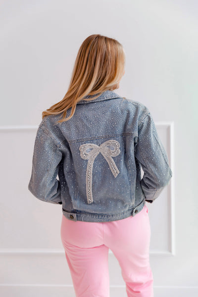 lola-spring Jacket Women's Crystal Denim Jacket