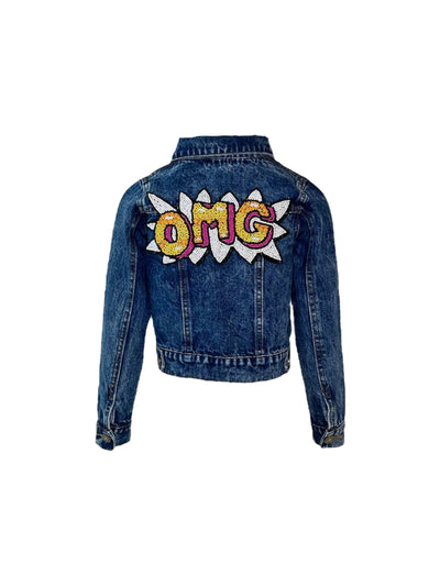 Lola + The Boys Jacket Women's OMG Beaded Denim