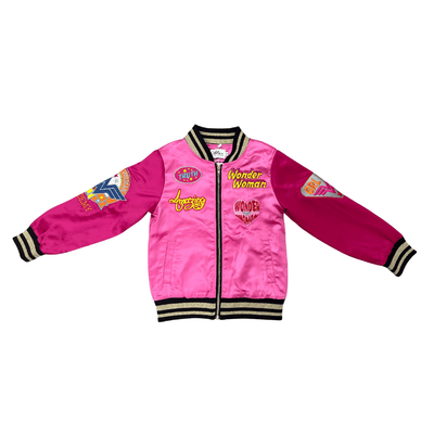 Lola + The Boys Jacket Wonder Woman™ Satin Bomber