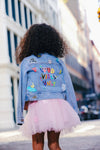 Lola + The Boys Jacket You Rock Painted Denim