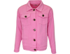 Customizable Patch Pink Denim Jacket