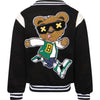 Lola & The Boys Jackets & Bombers Bear Varsity Bomber Jacket