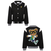 Lola & The Boys Jackets & Bombers Bear Varsity Bomber Jacket