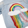 Lola + The Boys Jackets & Bombers Crystal Rain Denim Jacket