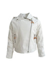 Lola + The Boys Jackets & Bombers Crystal Rainbow Rain Leather Jacket