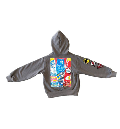 Lola + The Boys 2 Justice Leagues Hero Grey Hoodie