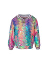 Lola + The Boys Kaleidoscope Sequin Bomber