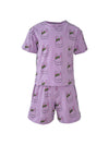 Lola + The Boys Lavender Bunny Short Set