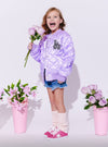 Lola + The Boys Lavender Legends Only Quilted Bomber