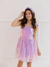 lola-spring Lavender Sequin Tank Dress