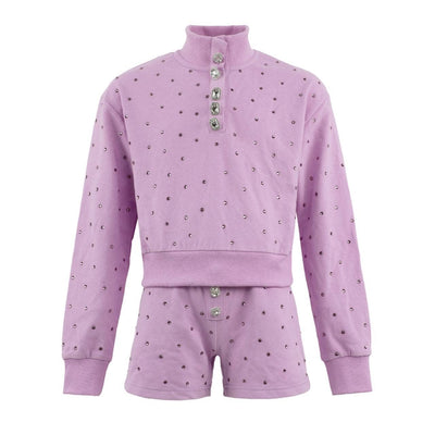 Lola + The Boys Lavender Sparkle Short Set