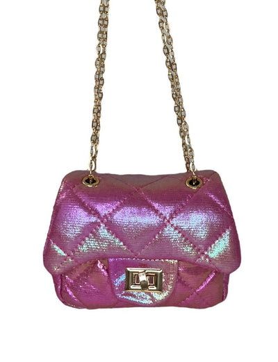 Lola + The Boys Rose Metallic Coco Mini Purse