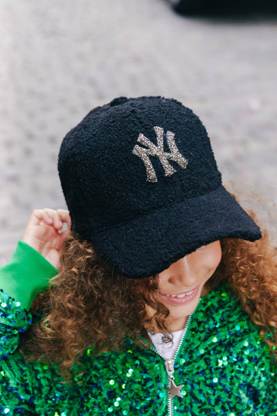 Lola + The Boys New York Fuzzy Baseball Hat