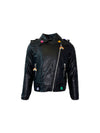 Lola + The Boys Outerwear Crystal Rain Leather Jacket