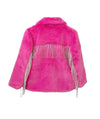 Lola + The Boys Outerwear Elle Crystal Faux Fur Coat