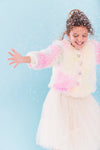 Lola + The Boys Outerwear Funfetti Rainbow Faux Fur Coat