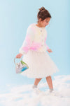 Lola + The Boys Outerwear Funfetti Rainbow Faux Fur Coat