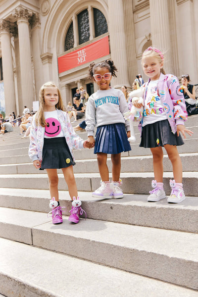 Lola + The Boys Outerwear GOOD VIBES Doodle Sequin Bomber