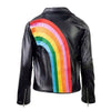 exclude-fall Outerwear Happy Rainbow Vegan Leather