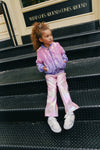 Lola + The Boys Outerwear Lavender Haze Sequin Bomber