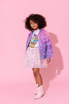 Lola + The Boys Outerwear Lavender Haze Sequin Bomber