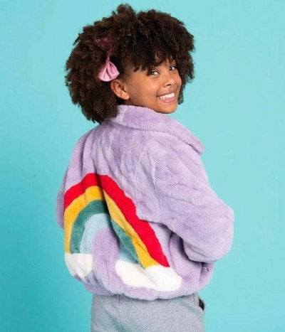 Lola + The Boys Outerwear Lavender Sky Faux Fur