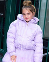 exclude-new-arriv Outerwear Lavender Sparkle Gem Puffer