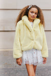 Lola + The Boys Outerwear Little Miss Sunshine Faux Fur Jacket