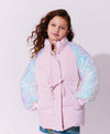 Lola + The Boys Outerwear Mermaid Sleeve Puffer Coat