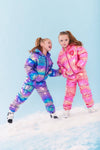 Lola + The Boys Outerwear Pink Rainbow Metallic Snow Set