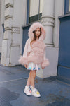 Lola + The Boys Outerwear Princess Faux Fur Coat