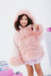 Lola + The Boys Outerwear Princess Faux Fur Coat