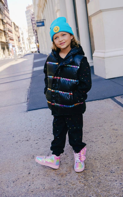 Lola + The Boys Outerwear Rainbow Brite Vest