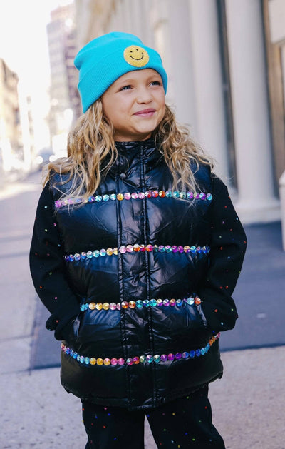 Lola + The Boys Outerwear Rainbow Brite Vest