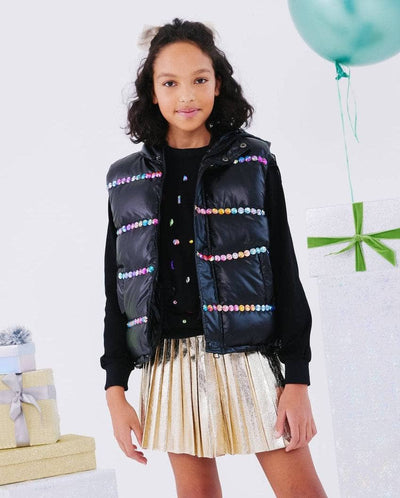 Lola + The Boys Outerwear Rainbow Brite Vest