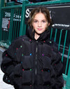 exclude-new-arriv Outerwear Rainbow Gem Quilted Puffer